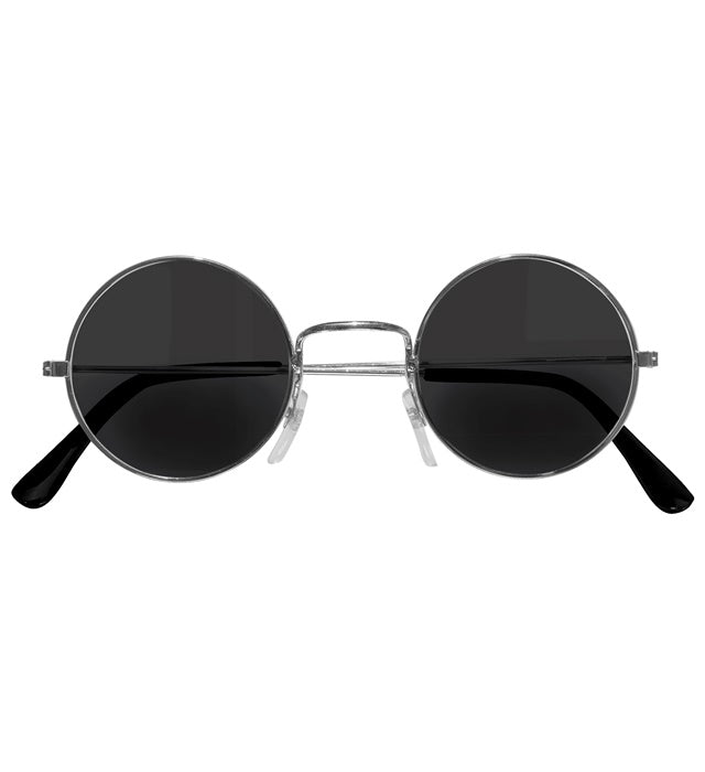 Brille mit dunklen Rauchgläsern als Fasnacht- und Halloween-Accessoire