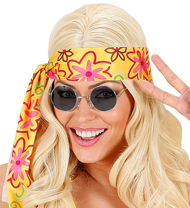 Brille mit dunklen Rauchgläsern als Fasnacht- und Halloween-Accessoire