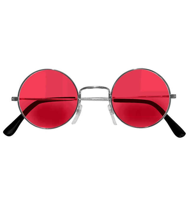 Brille mit roten Gläsern als Fasnacht- und Halloween-Accessoire