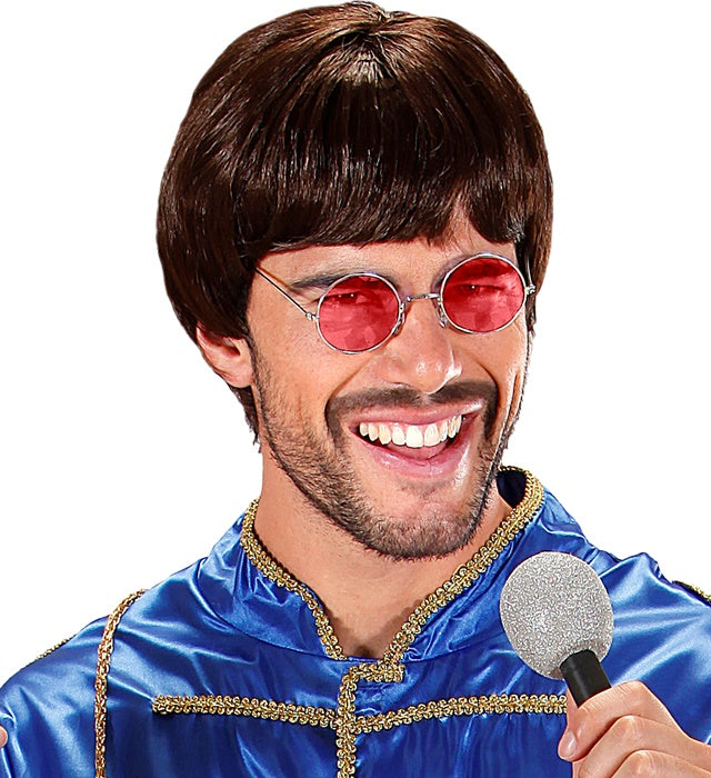 Brille mit roten Gläsern als Fasnacht- und Halloween-Accessoire