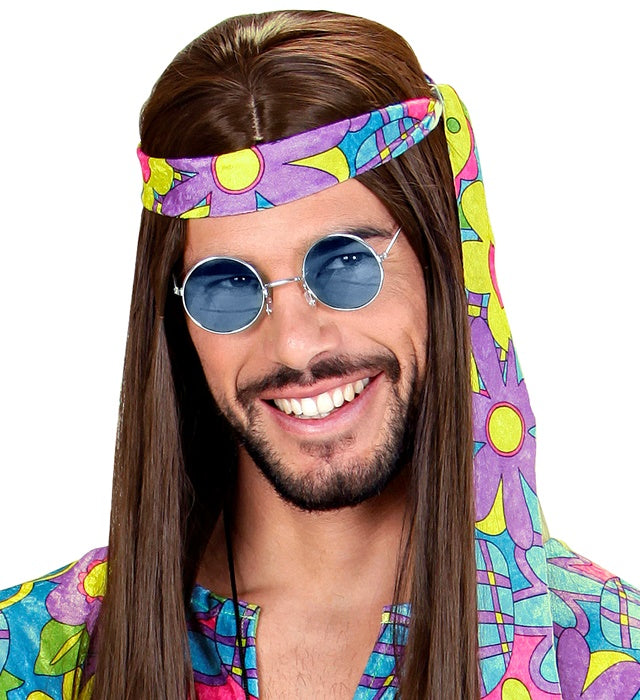 Charakterbrille mit blauen Gläsern als Accessoire für Fasnacht und Halloween