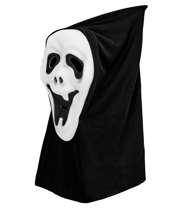 Geistermaske mit Kapuze und unsichtbaren Augen aus EVA für Halloween