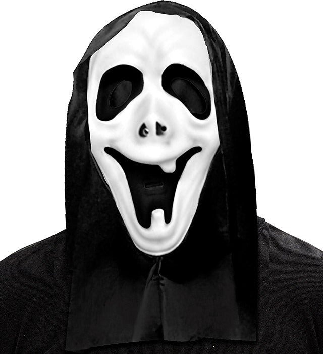 Geistermaske mit Kapuze und unsichtbaren Augen aus EVA für Halloween