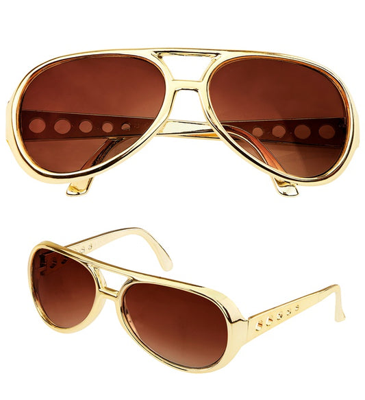 Rock'n'Roll Brille mit auffälligem Retro-Design für Fasnacht und Karneval