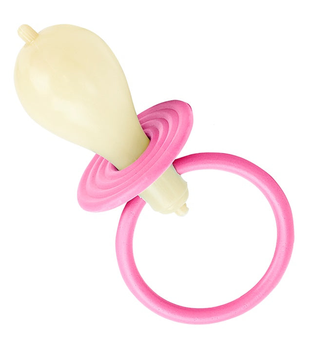 Rosa Maxischnuller Baby mit Sound, 25 cm, Kostümaccessoire für Fasnacht