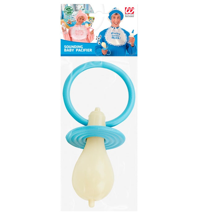 Blauer Maxischnuller Baby mit Sound 25 cm
