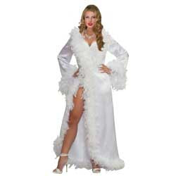 Rubies Hollywood Marabou Satin Robe Kostüm für Erwachsene für Damen