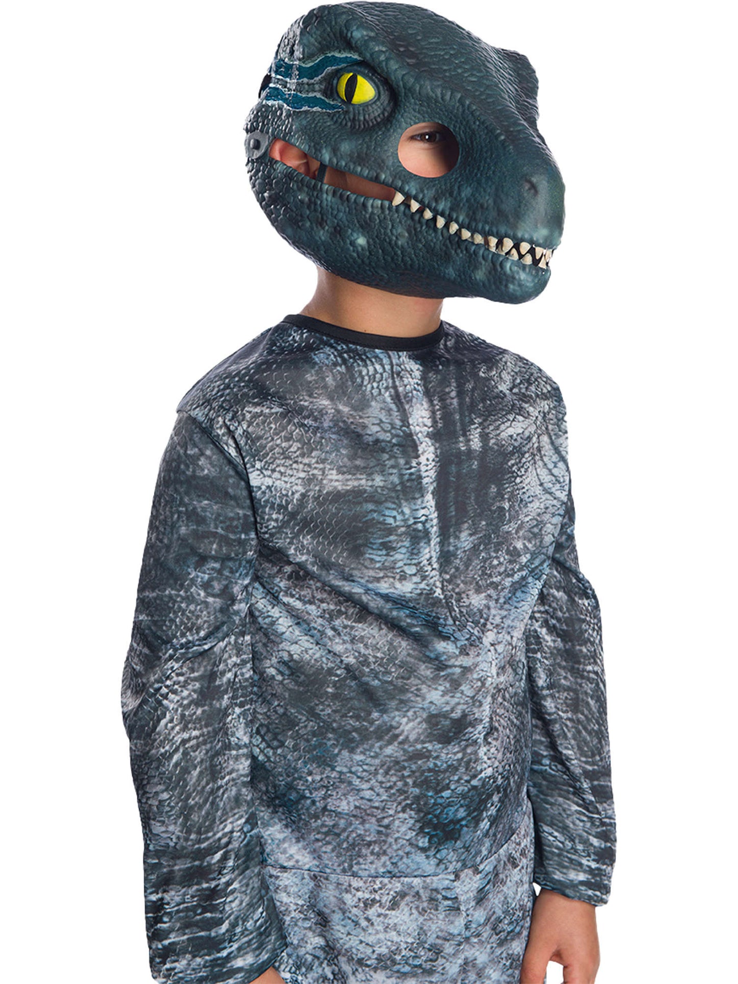 Rubies Velociraptor Blue Maske mit beweglichem Kiefer aus Jurassic World