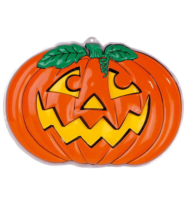 3D Neon Kürbis Halloween Dekoration leuchtend 56x41 cm
