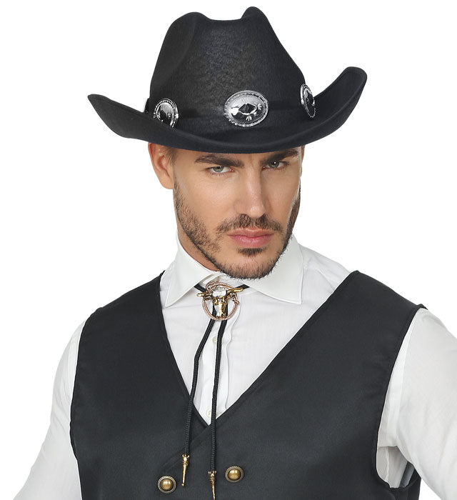 Dallas Cowboy Hut in klassischem Western-Design für Fasnacht und Mottopartys