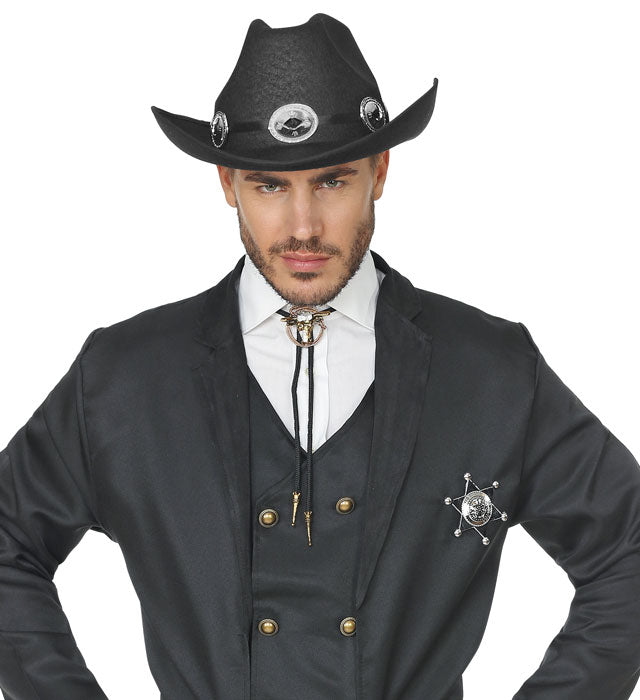 Dallas Cowboy Hut in klassischem Western-Design für Fasnacht und Mottopartys