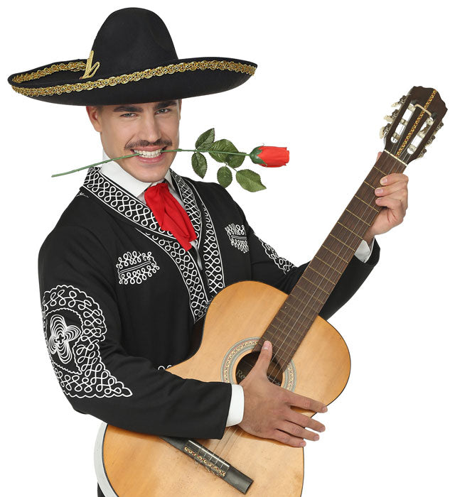 Deluxe Mexikanischer Sombrero aus Filz in traditionellem Stil mit 50 cm Durchmesser