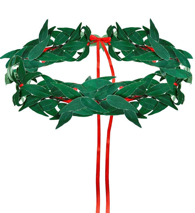 Lorbeerkranz als Kopfschmuck für Abschlussfeier