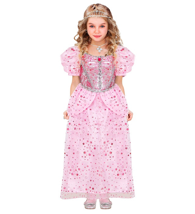Rosa Prinzessinnen-Kleid mit Tüllrock für Fasnacht und Kinderkostüm