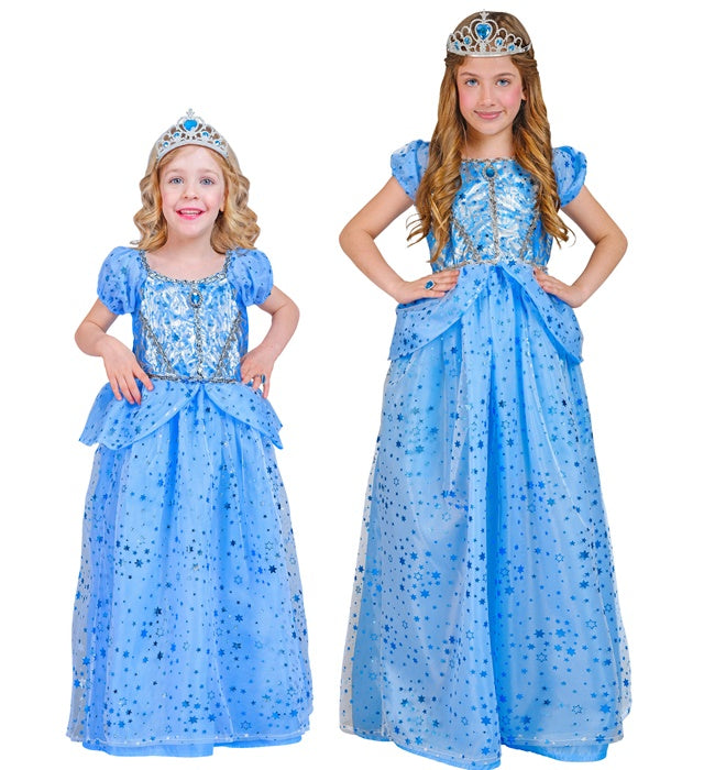 Blaues Prinzessin / Blaue Fee Kostümkleid für Fasnacht und Karneval