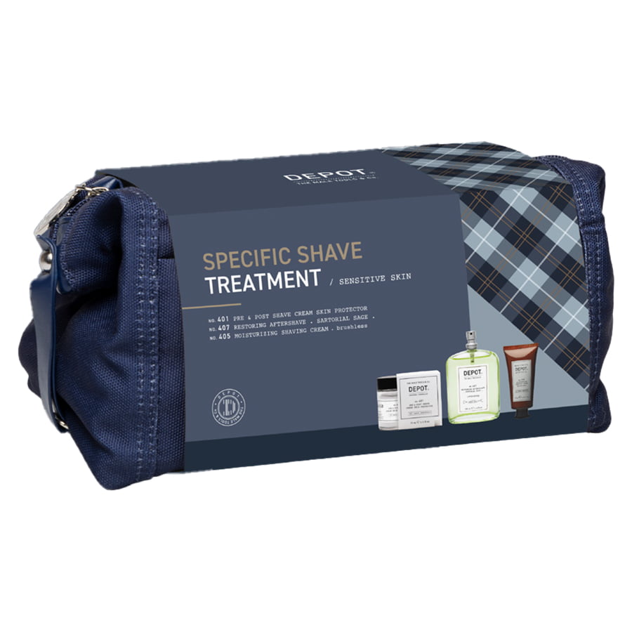 Depot Hautpflegeset Set Depot: 400 Shave Specifics No. 401, Soothing, Pre & Post Shaving Cream, 75 ml + 400 Shave Specifics N