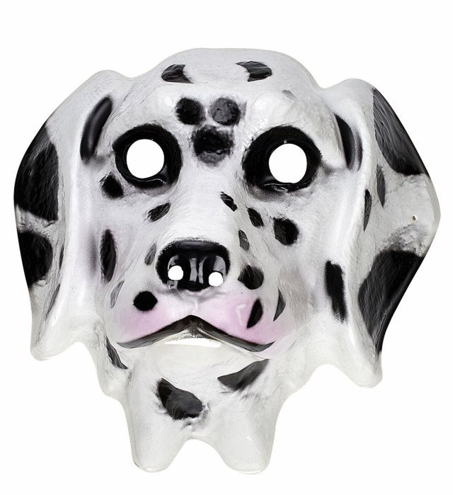 Dalmatiner Maske aus Kunststoff für Fasnacht und Tierkostüme