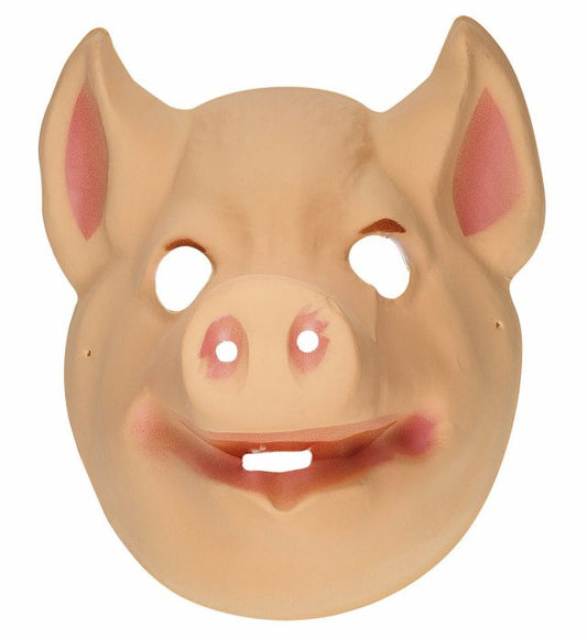 Schweinemaske aus Kunststoff für Fasnacht und Karneval