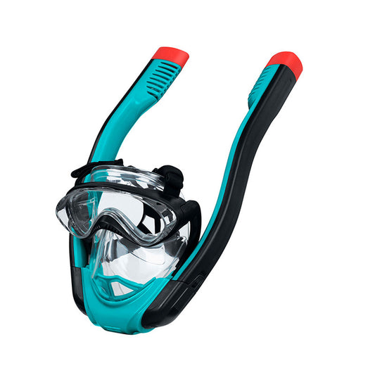 Bestway Schnorchel Doppelschlauch Ausblasventil Anti-Beschlag L/XL +12 Jahre Strand und Pool 24058