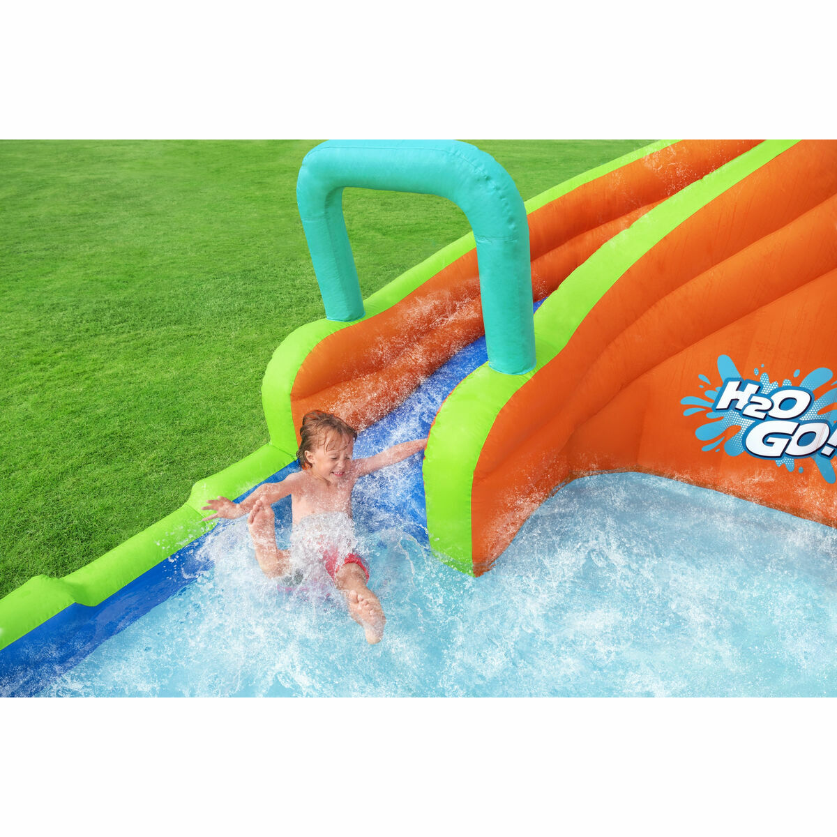 Bestway Aufblasbares Wasserpark 365x320x240 cm + 5 Jahre Garten 53408