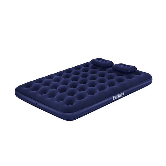 Bestway Doppelmatratze mit Aufbläser und Kissen 203x152x22 cm Aufblasbar und Camping 67374