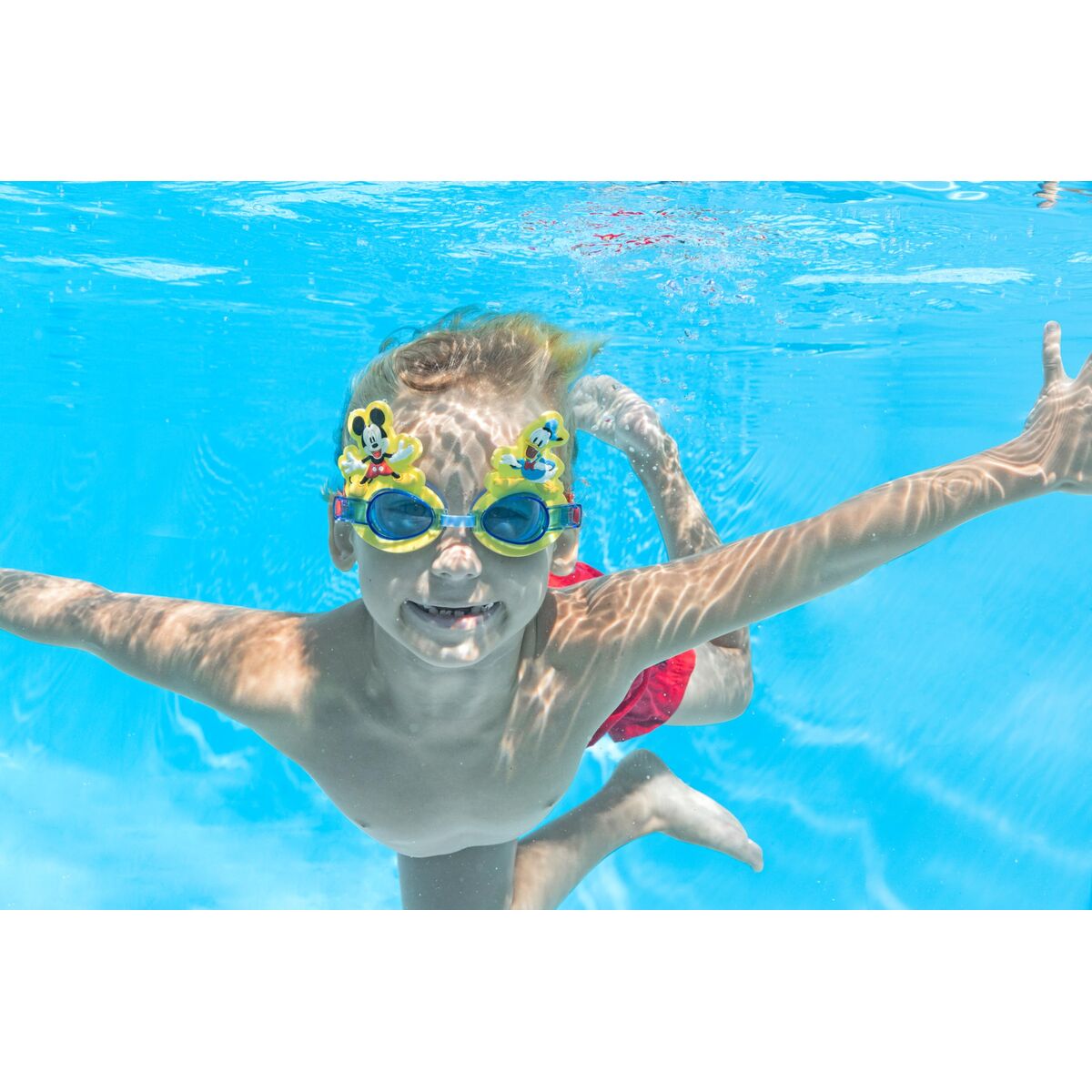Bestway Schwimmbrille für Kinder Silikon Mickey & Freunde +3 Jahre Strand und Pool 09110