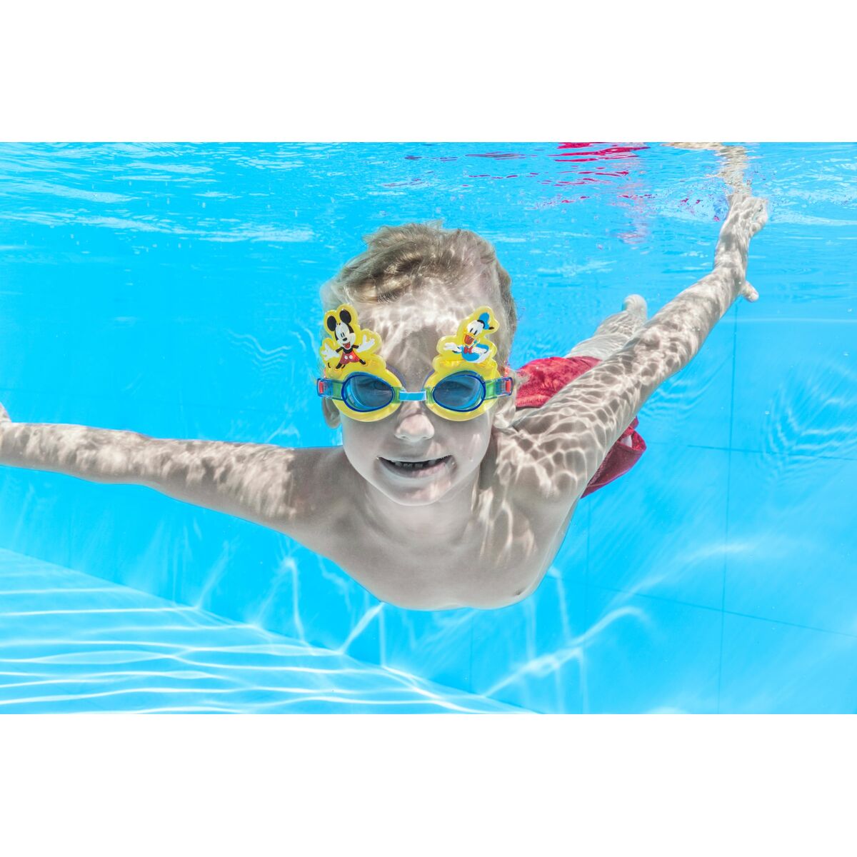 Bestway Schwimmbrille für Kinder Silikon Mickey & Freunde +3 Jahre Strand und Pool 09110