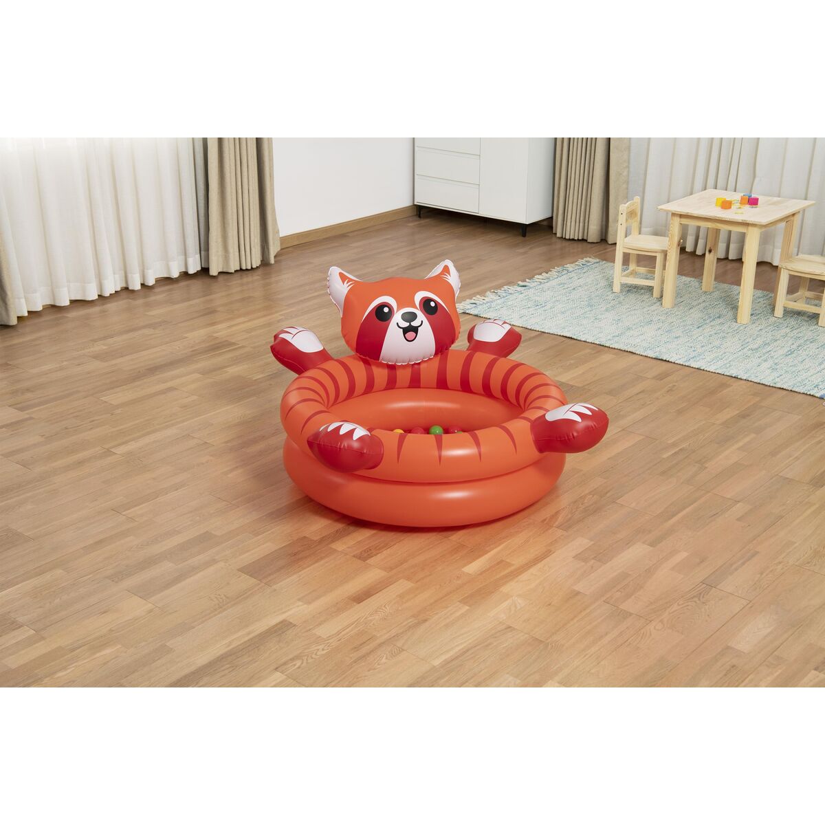 Bestway Panda Kinderpool Luftgepolstert 107x94x58 cm +2 Jahre Innen & Garten 52702