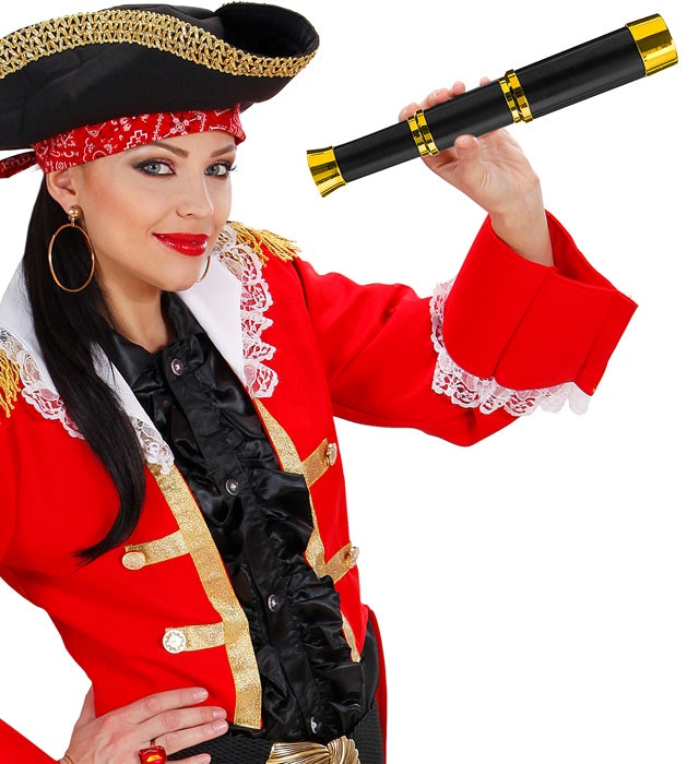 Deluxe Piraten-Fernrohr als Kostümaccessoire für Fasnacht