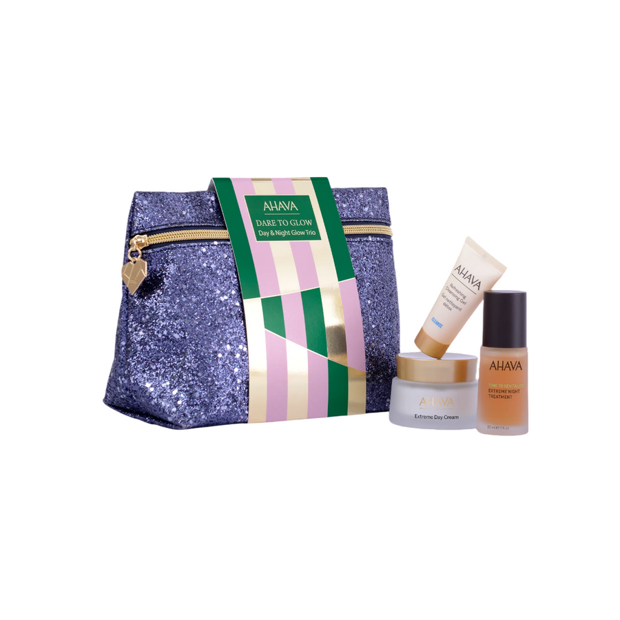 Ahava Hautpflegeset Day & Night Glow Trio Set Ahava: Extreme , Day, Cream, For Face, 50 ml + Time To Revitalize Extreme, Anti