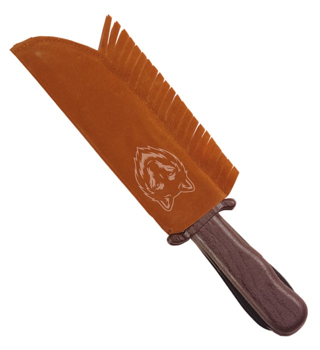 Indianermesser mit Wildlederoptiktasche 28 cm für Fasnacht und Karneval