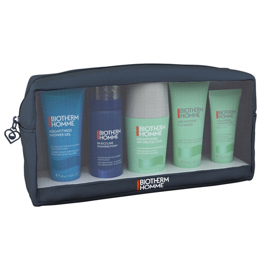 Biotherm Körperpflegeset Set Biotherm: Homme, Shaving Foam, 50 ml + Aquapower, Eliminates Impurities, Cleansing Gel, For Face