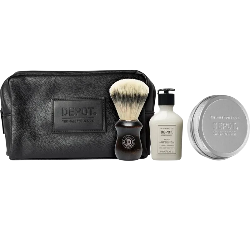 Depot Hautpflegeset Set Depot: 400 Shave Specifics No. 408, Classic Cologne, Moisturizing, After-Shave Balm, 50 ml + 400 Shav