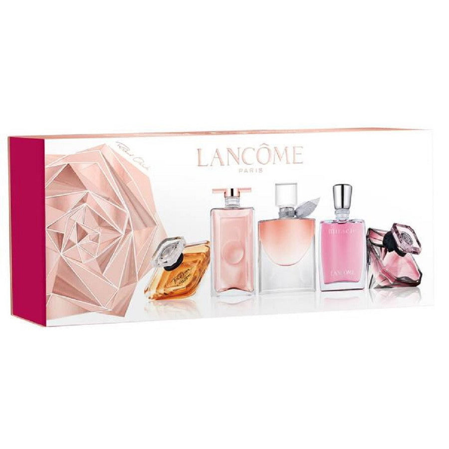 Set Lancome: Tresor, Eau De Parfum, For Women, 7.5 ml *Miniature + Idole, Eau De Parfum, For Women, 5 ml *Miniature + La Vie Est Belle, Eau De Parfum, For Women, 4 ml *Miniature + Miracle, Eau De Parfum, For Women, 5 ml *Miniature + La Nuit Tresor,