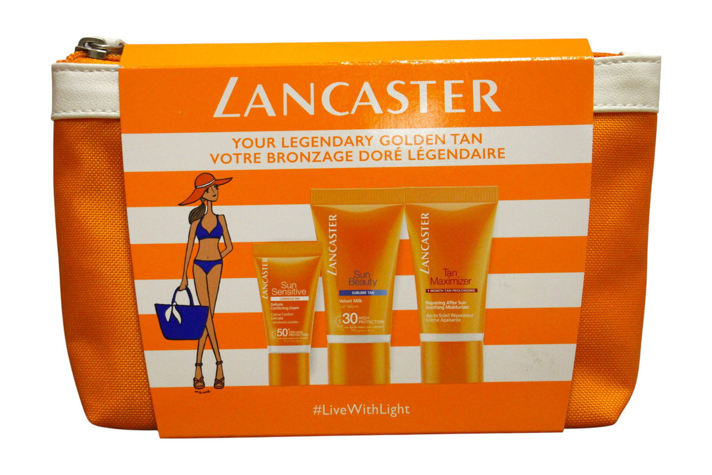 Lancaster Hautpflegeset Gift Set Lancaster: Sun Beauty, Sun Protection, Body Milk, SPF 30, For Face & Body, Before Sun Exposu