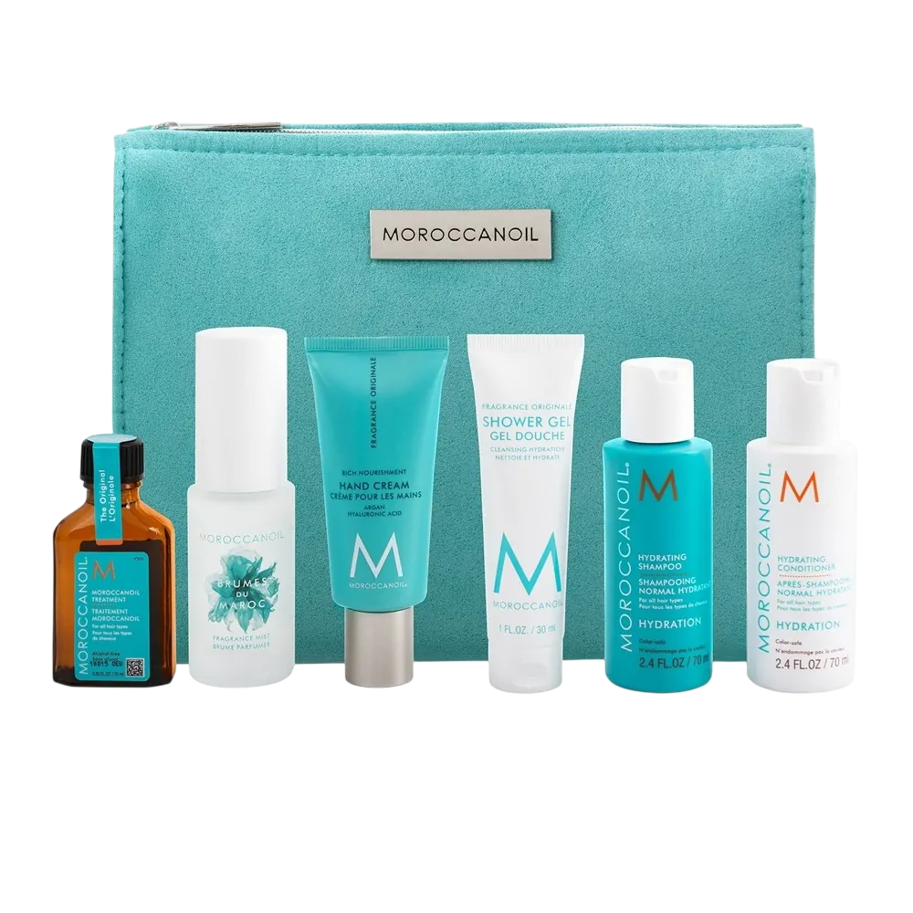 Moroccanoil Hydration Haarpflege-Set mit Shampoo Conditioner und Original Treatment