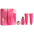 Set The Luxury Bathing Company: Sweet Vanilla & Almond Glaze, Cleansing & Refreshing, Shower Gel, For All Skin Types, 50 ml + Sweet Vanilla & Almond Glaze, Bath Bomb, 25 g + Sweet Vanilla & Almond Glaze, Hydrating & Softening, Body Cream, Daily, 50