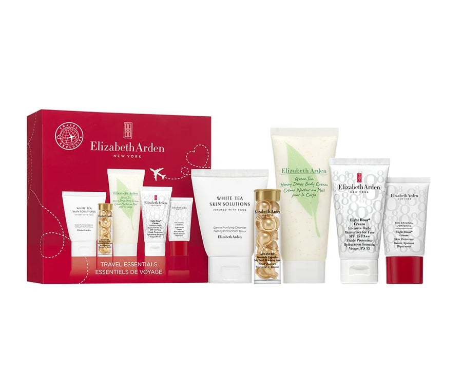 Elizabeth Arden Pflege-Set mit Gesichtsreinigung Serum-Kapseln und Körpercreme