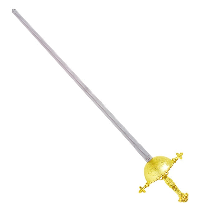 Deluxe Degen 63 cm mit detailreichem Griff für Fasnachtskostüme