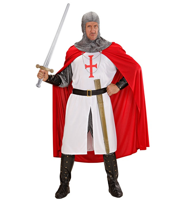 75 cm langes Ritterschwert mit passender schwarzer Scheide für Fasnacht und Karneval
