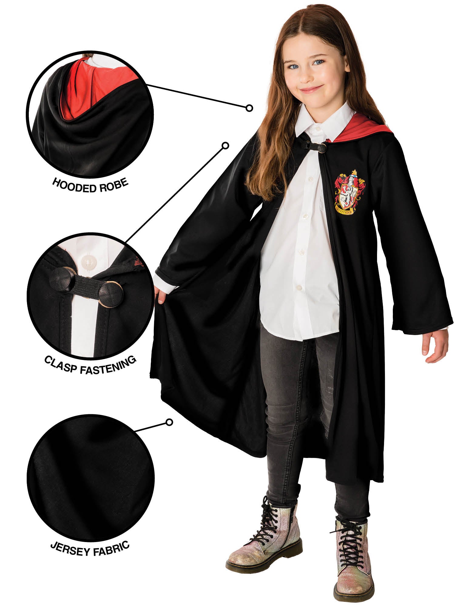 Rubies Harry Potter Gryffindor Robe Kinderkostüm – Seitenansicht