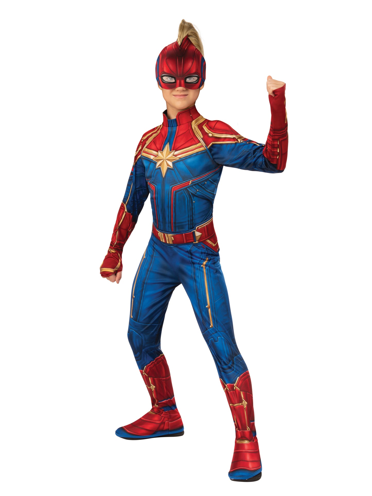 Rubies Captain Marvel Classic Hero Suit - Childrens Kinderkostüm für Mädchen