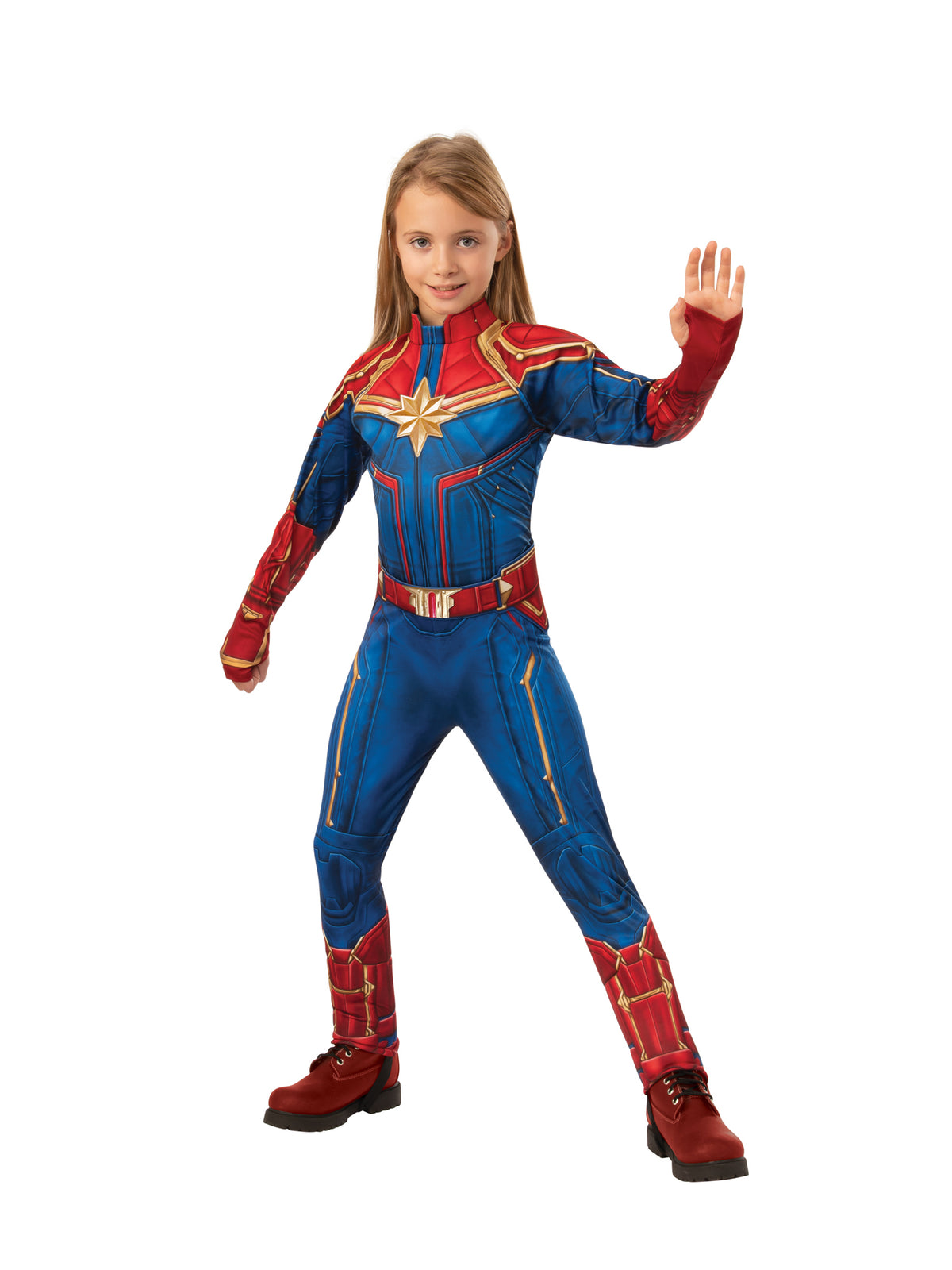 Rubies Captain Marvel Deluxe Kinderkostüm für Mädchen