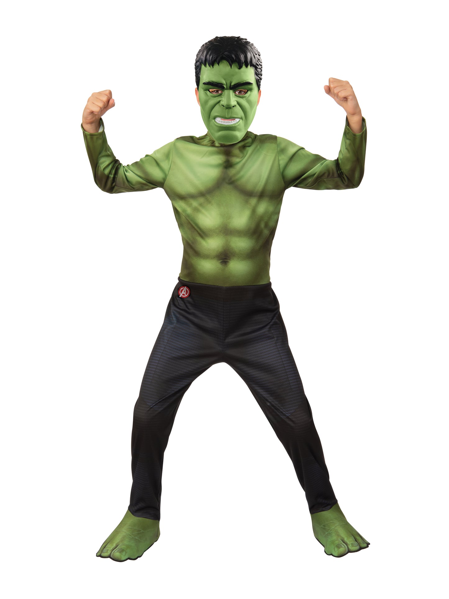 Marvel Hulk Classic Kinderkostüm von Rubies mit Overall und Maske