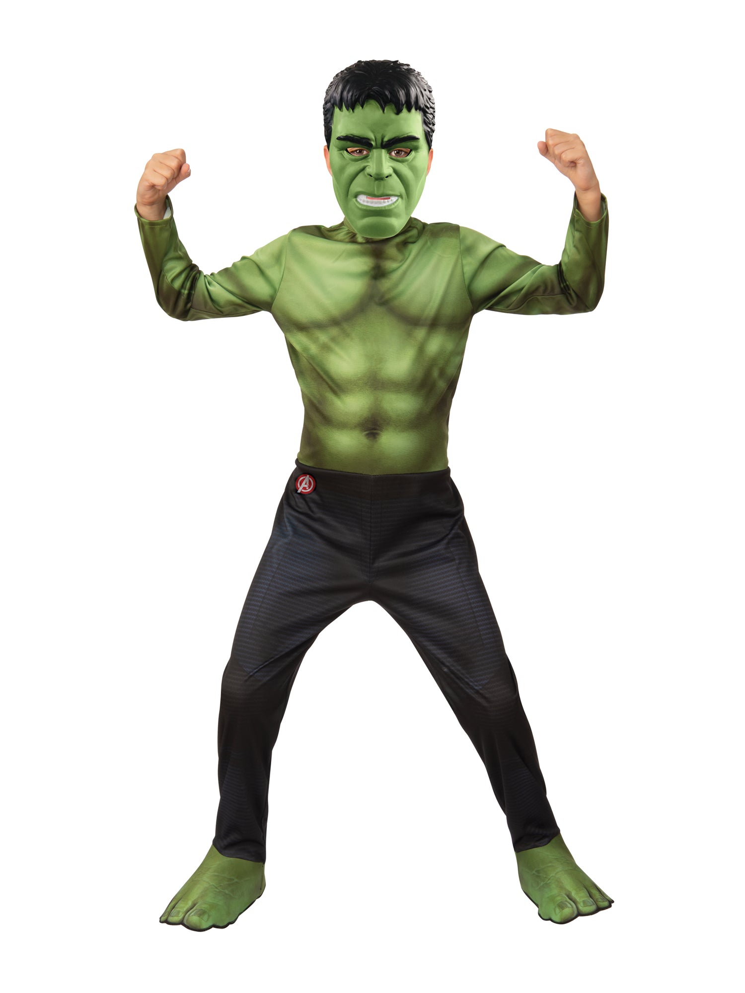 Marvel Hulk Classic Kinderkostüm von Rubies mit Overall und Maske