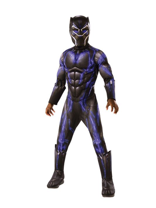 Black Panther Battle Deluxe Kinderkostüm für Jungen von Rubies – Produktansicht