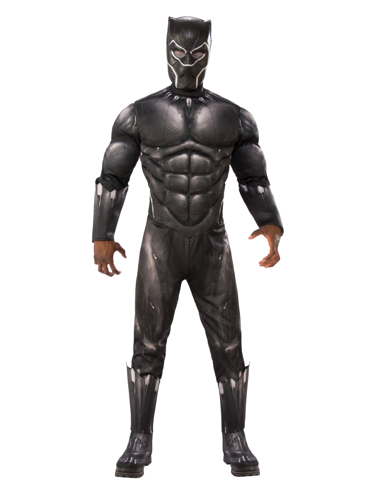 Black Panther Deluxe Kostüm für Herren von Rubies mit Maske und Overall