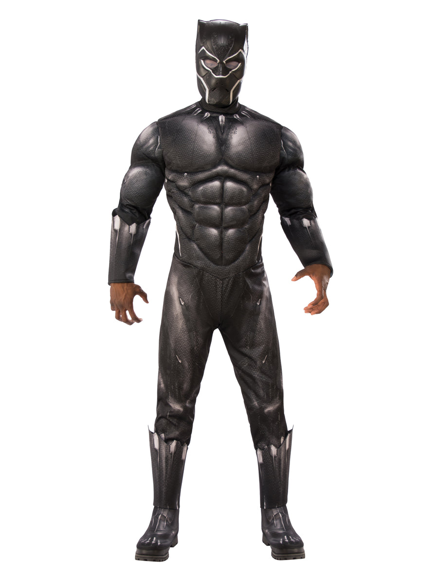 Black Panther Deluxe Kostüm für Herren von Rubies mit Maske und Overall