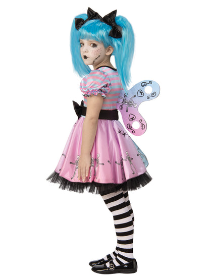Skeleton Little Blue Skelly Kinderkostüm für Mädchen von Rubies – Detailansicht