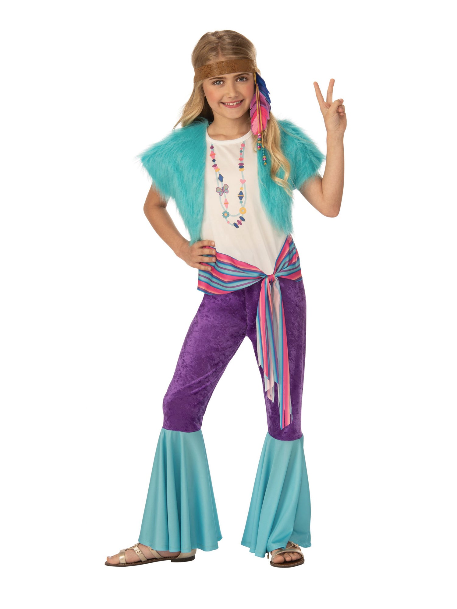 Rubies Hippy Girl Kinderkostüm für Mädchen
